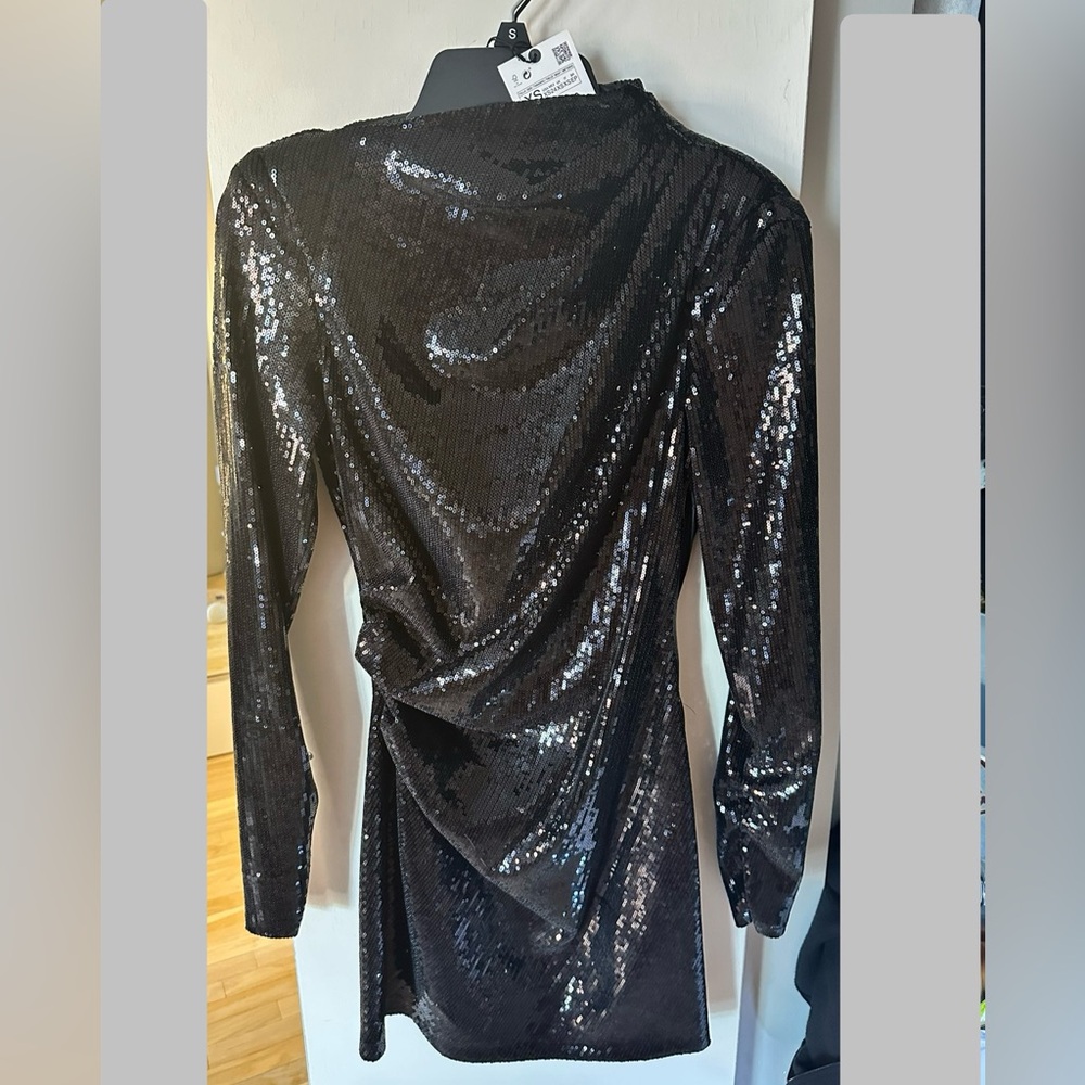 Elegant Black Sequin Dress